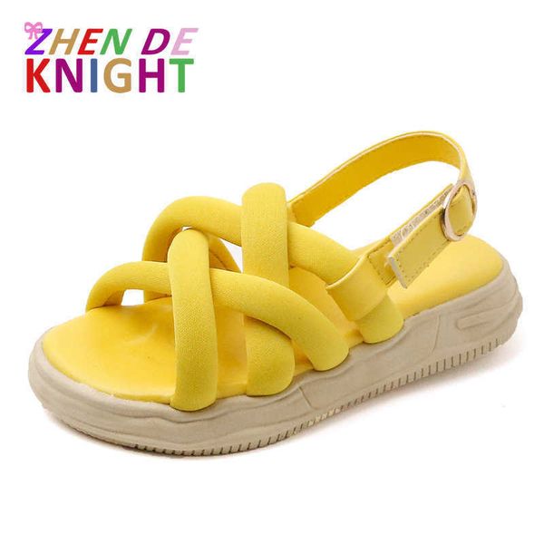 

sandals girls' sandals summer princess shoes 2023 new opentoe soft bottom children's slippers children's baby shoes z0225, Black;red