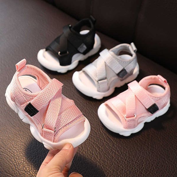 

sandals summer baby shoes toddler sandals for girls boys prewalker infant kids sport sandal walking shoes baby sneaker z0225, Black;red