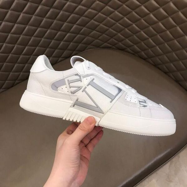 

luxury retro brand-name women's casual shoes fashion leather patchwork low-sports shoes runway platform wedges lace men's casual s, Black
