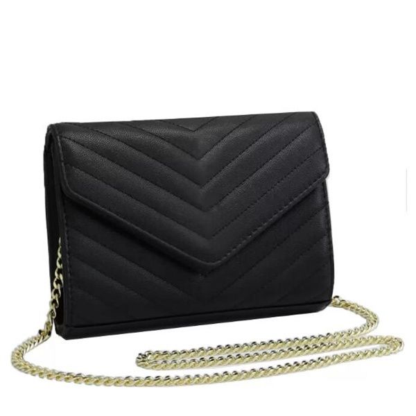 

luxury designer classic evening bags wallets gold chain shoulder bag with six colors handbag ladies cross body fashion messenger clutch zh20