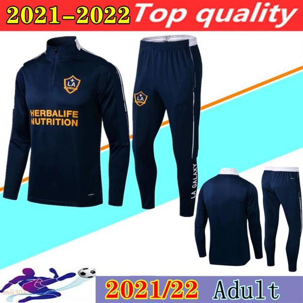 

2021 2022 mls la galaxy soccer training suit chandal futbol 21 22 chicharito pavon sweater maillot de foot football jacket sweatsh2167, Black