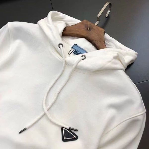 

designers mens hoodie fashion women triangle hoodies fashion decent hooded pullover s m  xl round neck long sleeve clothes sweatshirts jack, Black