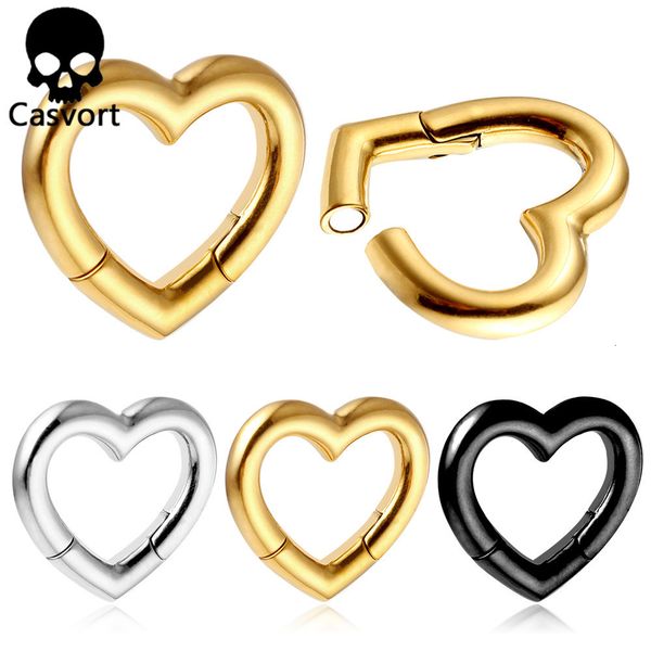 

waist chain belts casvort 2 pcs peach middle heart ear weights hangers gauges plug 316 stainless steel piercing women wedding body jewelry 2