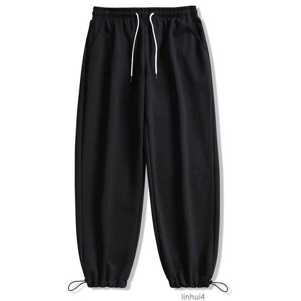 

men's casual pants spring new korean leggings youth slim thick fashion 8bgn, Black