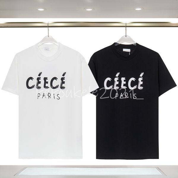 

2023 new summer mens luxury t shirt cotton casual man womens tees letter print short sleeves men hip hop clothes size s-3xl, White;black