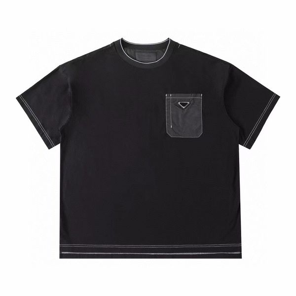 

men's plus tees polos round neck embroidered and printed polar style summer wear with street pure cotton w2f, Black;brown