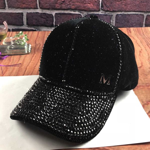 

ball caps maershei vintage luxury rhinestones woman cowboy baseball cap flower pattern gorras female glass diamond hatj230227, Blue;gray