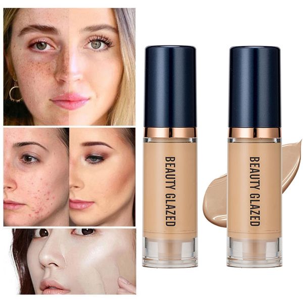 

matte hydrating face liquid foundation long-lasting whitening and concealer foundation cream female makeup cosmetics