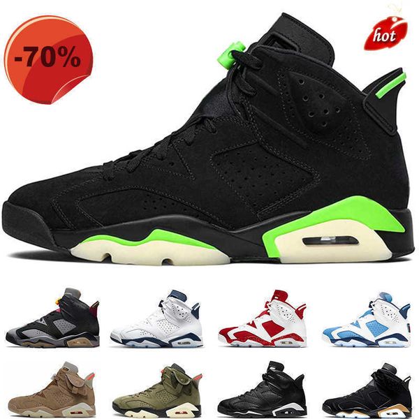 

boots amg tn athletic shoes jumpman 6 mens basketball shoes 6s electric green og black infrared university blue trainers outdoor sports snea