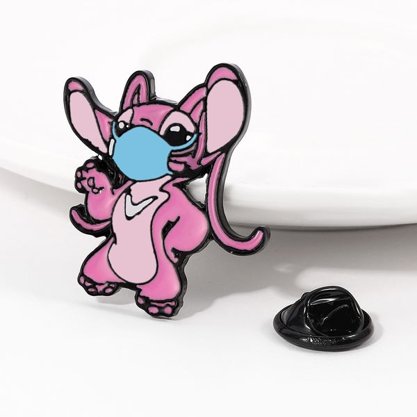 

cute cartoon brooches badge stitch accessories pins women men safety kids brooch set wholesale decoration jewelry, Silver