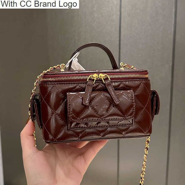 

luxury cc shoulder bags designers famous lambskin mini box bags handbags adjustable shoulder strap quilted matelasse crossbody genuine leath