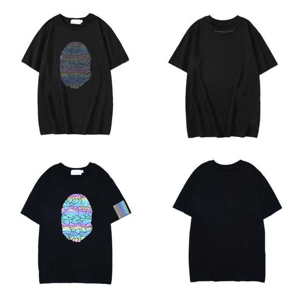 

designer t shirt loose pullover camouflage print pattern tee men women summer cotton sweatshirt, White;black