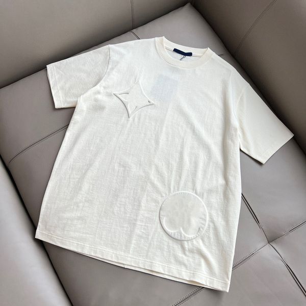 

men's plus tees & polos round neck embroidered and printed polar style summer wear with street pure cotton rq22w, Black;brown