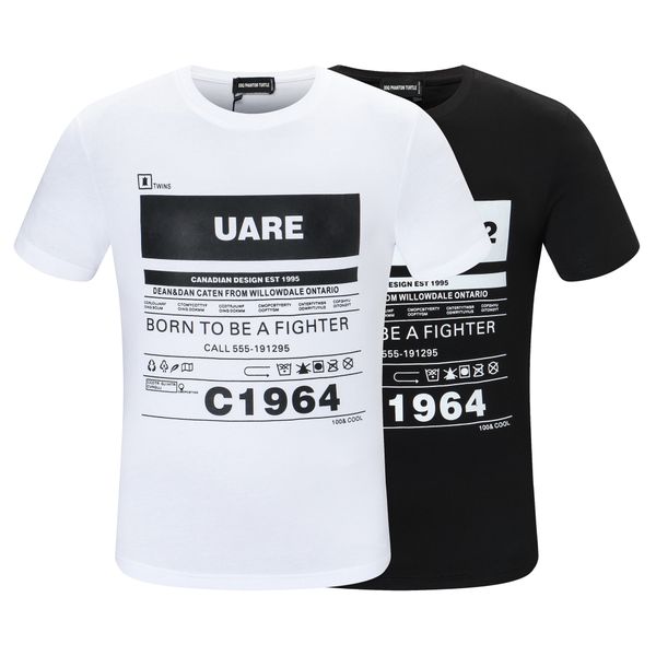

dsq phantom turtle men's t-shirts 2023ss new mens designer t shirt paris fashion tshirts summer t-shirt male quality 100% cotton 6863, White;black
