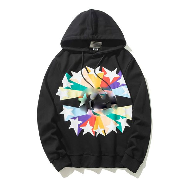

designer sweater hoodies mens hoodie autumn designer hoodies pullover sweatshirts hip hop letter print blue labels printing asian large siz, Black