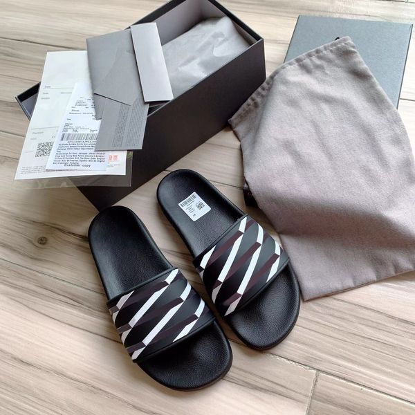 

luxurys designers slippers sandals for men women fashion classic floral brocade slides flats leather rubber platform flip flops gear bottoms, Black