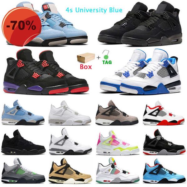 

boots basketball shoes mens trainers sport sneakers university blue white oreo fire red taupe haze cool grey mushroom neon royalty 4s jumpma, Black