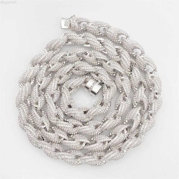 

rappers vvs moissanite miami sterling silver 925 necklace gra certificate cuban link chain