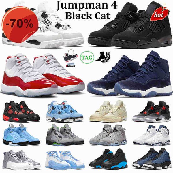 

boots ogs basketball shoes jumpman 4 5 6 11 12 13 men women 4s black cat military black red thunder unc green bean 11s cherry
