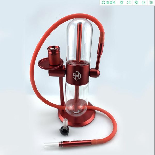 

2023 new electronics glass gravity bong gravity hookah kit smoke accessory 360 degree power recycler arab water pipes smoking tobacco hooka