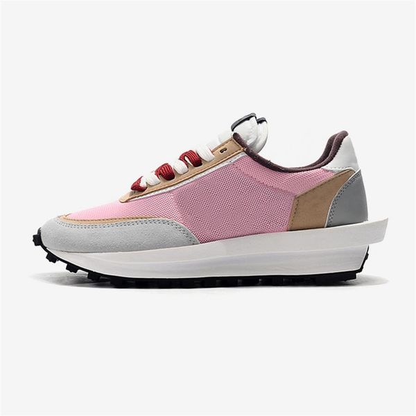 

ldv waffle shoe white nylon pine green gusto pigeon nyc daybreak trainers mens running shoes jogging women men sports sneakers227b