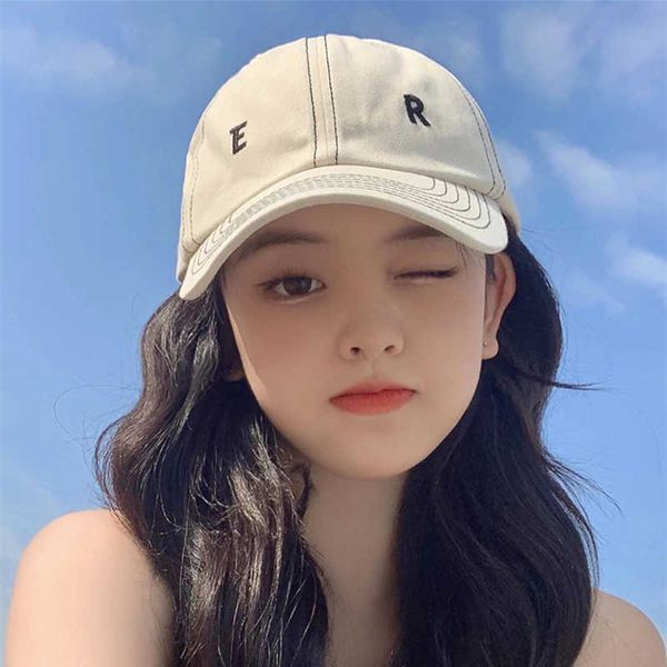 

ball caps couple soft hard good style letter embroidery baseball cap curved brim casual fashion all-matching men and womenj230227, Blue;gray