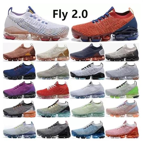 

2022 new fly 2 0 3 0 designer running shoes knit mens women sneakers triple black white oreo cny tiger air rainbow sp310i