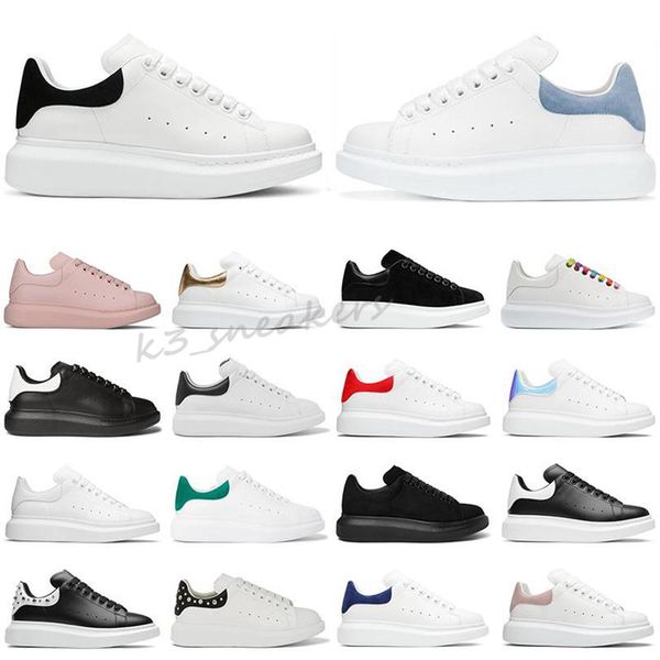 

2021 designer sneakers casual shoes for women and men lace up genuine leather flat black red pink sneaker eur size 35-45 x26227v