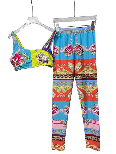 

luxury womens yoga outfits designer sleeveless yoga set padded fashion summer sportswear