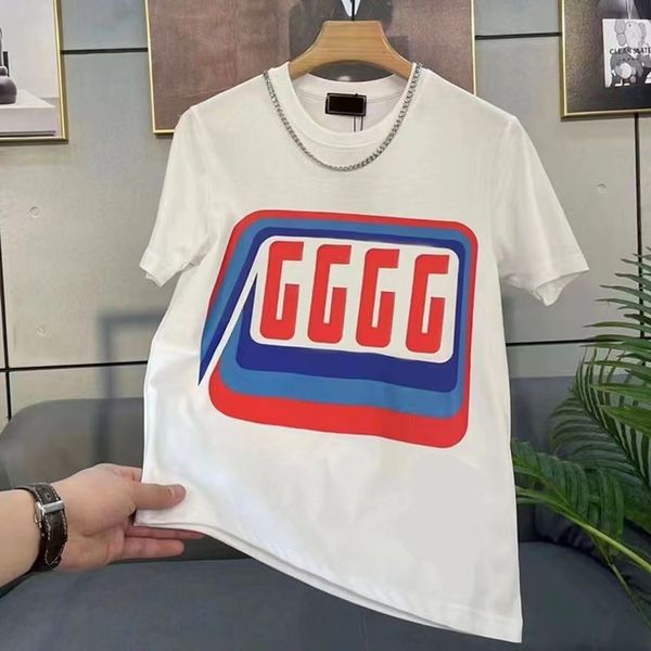 

summer mens women designers graphic t shirts organic cotton fashion brands mans casual t shirt luxurys clothing street black white applique, White;black