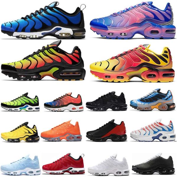 

2020 tn plus se gs running shoes mens total orange triple black red hyper blue 3d glasses throwback future trainer fashion sports 208u