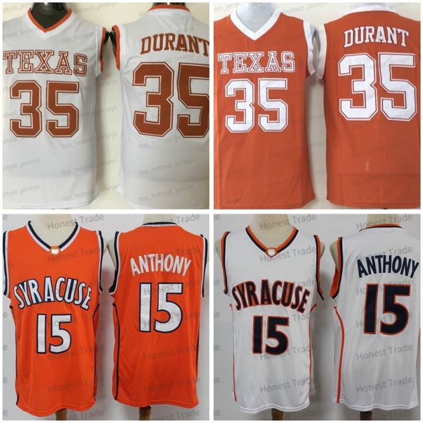 

syracuse orange 15 carmelo anthony jersey texas longhorns 35 durant white orange mens stitched jerseys, Black;red