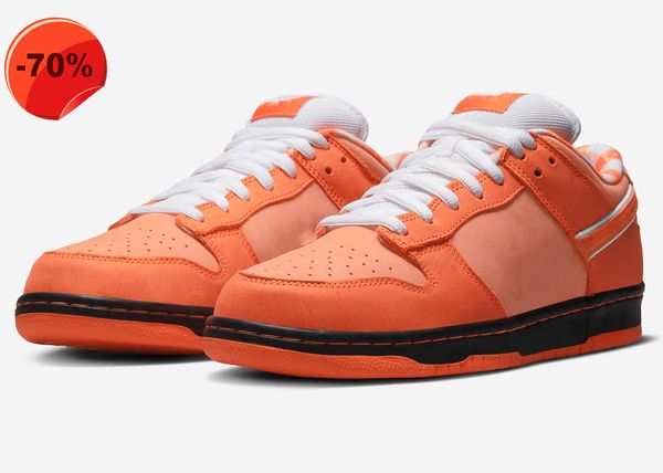 

boots 2022 authentic concepts low orange lobster shoes sb dunks outdoor purple green red blue men women sports sneakers with original box si, Black