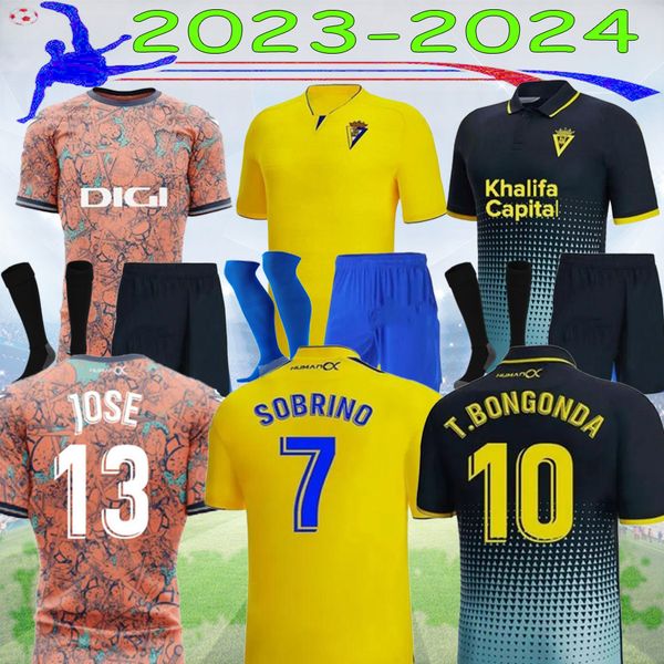 

23 24 cadiz carnaval special soccer jerseys 2023 2024 home away lozano lucas mabil fali r. alcaraz alarcon a. negredo blanco men kids kit fo, Black
