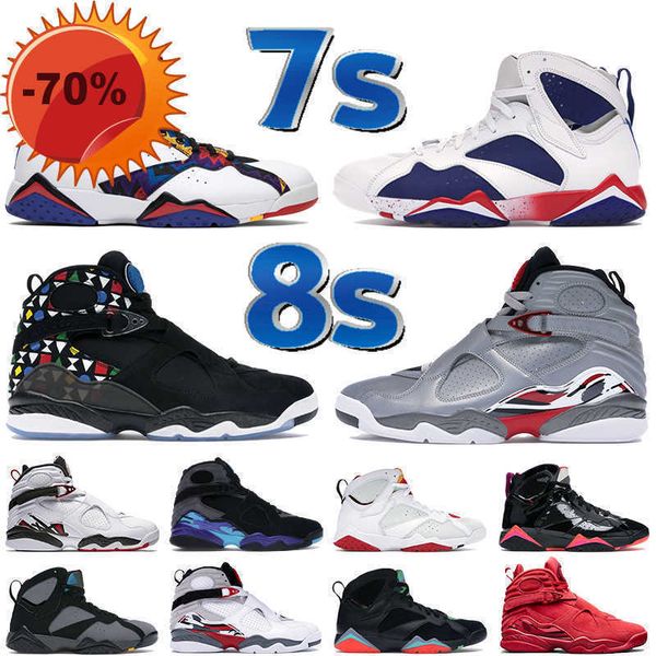 

boots new  7s basketball shoes nothing but net 8 8s men quai 54 tinker alternate reflective silver bordeaux bunny barcelona nights mens, Black