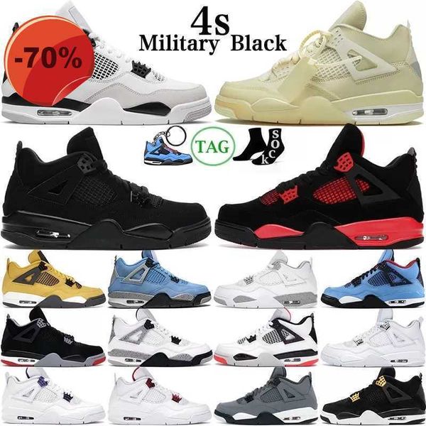 

sandals basketball shoes 2023 new canyon purple black cat 4s jumpman 4 mens basketball shoes university blue sail white oreo bred fire red
