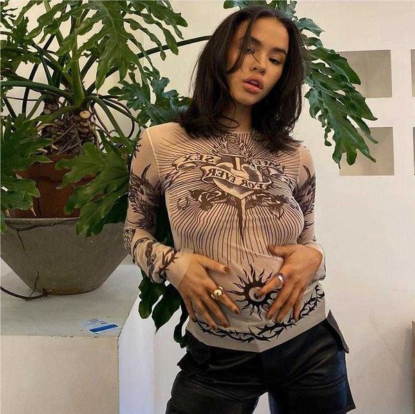 

luxury designer women's street hip-hop long-sleeved t-shirt summer thin tee fashion slim, White