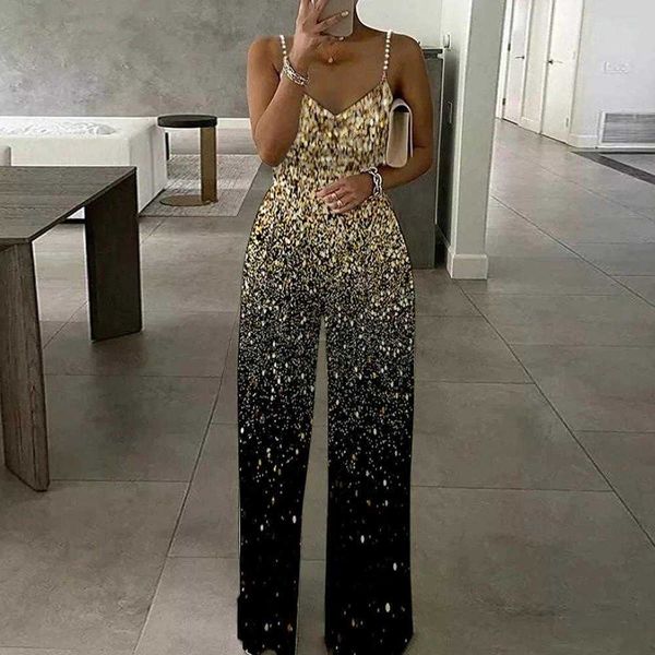 

summer product womens clothes jumpsuits printed sleeveless backless, Black;white