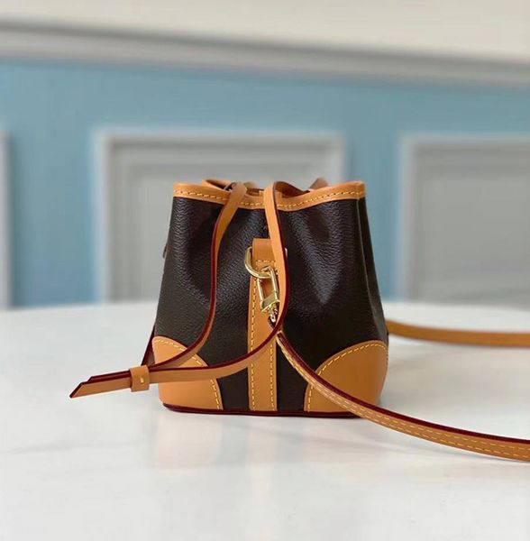 

designer mini bucket bag luxury shoulder bag handbag genuine leather crossbody bags 12cm level replication evening bag with box wl118
