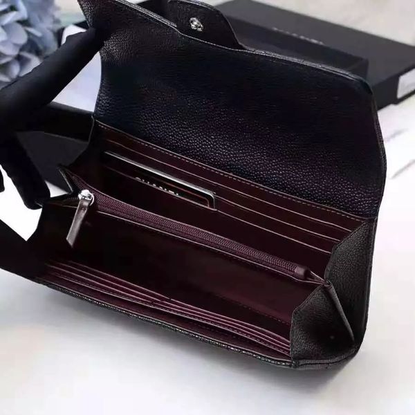 

designer wallets cc tote quilted bag sacoche card holders one shoulder underarm flap handbags black caviar leather women and mens daily wall, Red;black