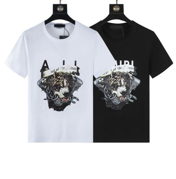 

2023 new designer summer short sleeve t-shirt solid 3d printed men's o-neck casual loose tees #8956, White;black