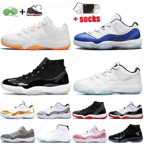 

11s basketball shoes 11 mens trainers womens sneakers citrus legend blue jubilee 25th anniversary concord bred cap and gown278h