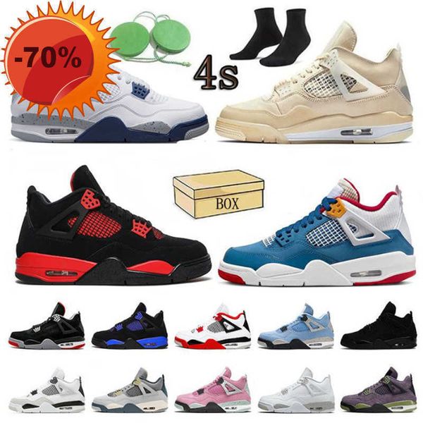 

boots outdoors basketball shoes 4 jumpman 4s midnight navy military black canvas fire red thunder violet ore canyou purple white oreo men