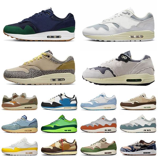 

quality 2022 maxs 1 87 running shoes tour yellow safari la ville lumiere wabi-sabi 1s 87s london blueprint airs dirty denim patta men women