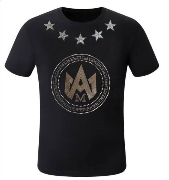 

t-shirts 2023 men designer rhinestone men's, White;black