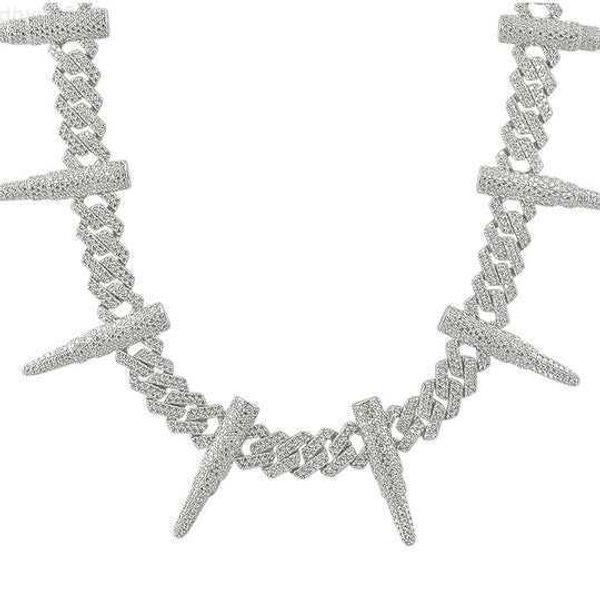 

ale custom hip hop fine jewelry moissanite 925 sterling silver cuban chain necklace special style moissanite cuban chain