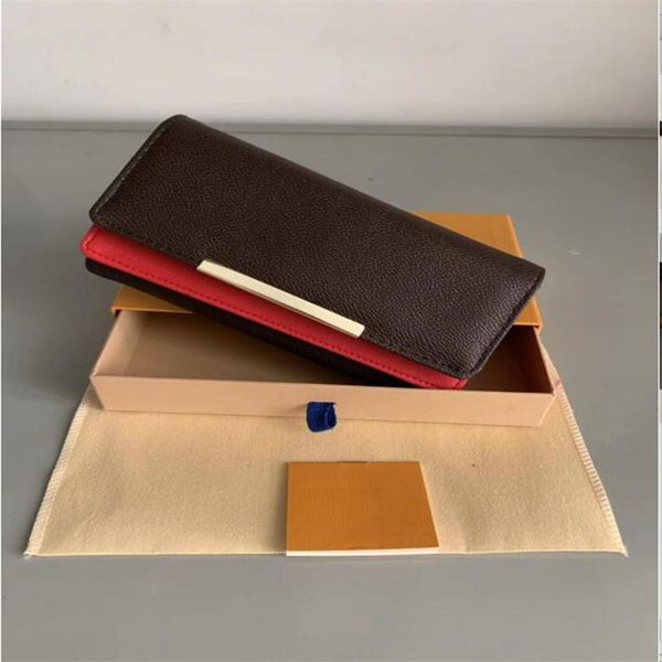 

2019 new red bottoms lady long wallet multicolor designer coin purse card holder women classic zipper pocket no box243a, Red;black