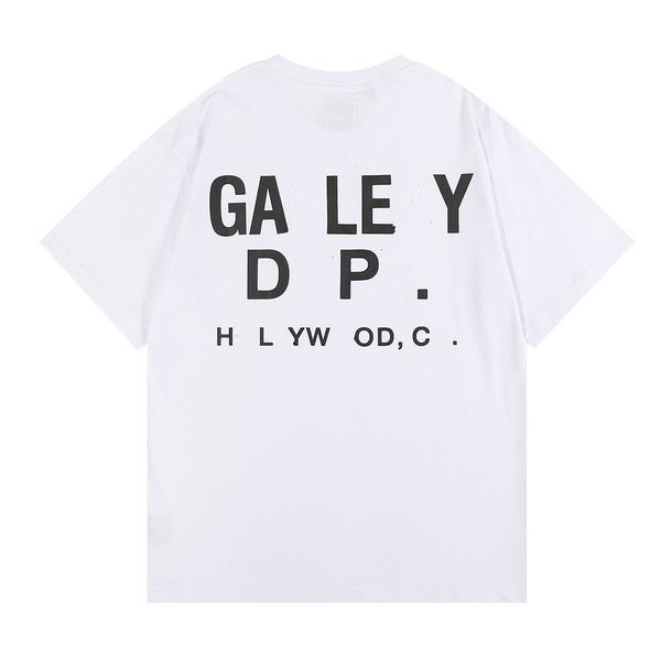 

2023 tees galleryse t shirts mens women designer t-shirts galleryes depts cottons man s casual shirt luxurys clothing street shorts sleeve, White;black