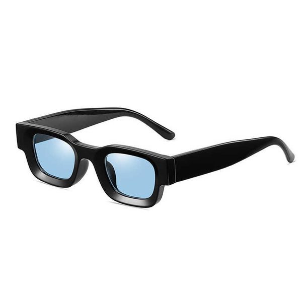 

sunglasses new simple small rectangle eyewear cool trendy fashion hip-hop punk male female sunglasses popular brand designer uv400 shades g2, White;black