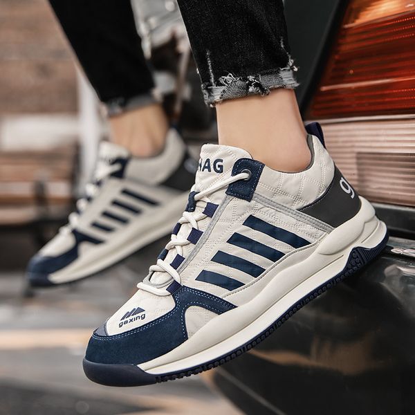 

dress shoes spring men canvas casual sport breathable fabric loafers street youth flat black sneakers 230225